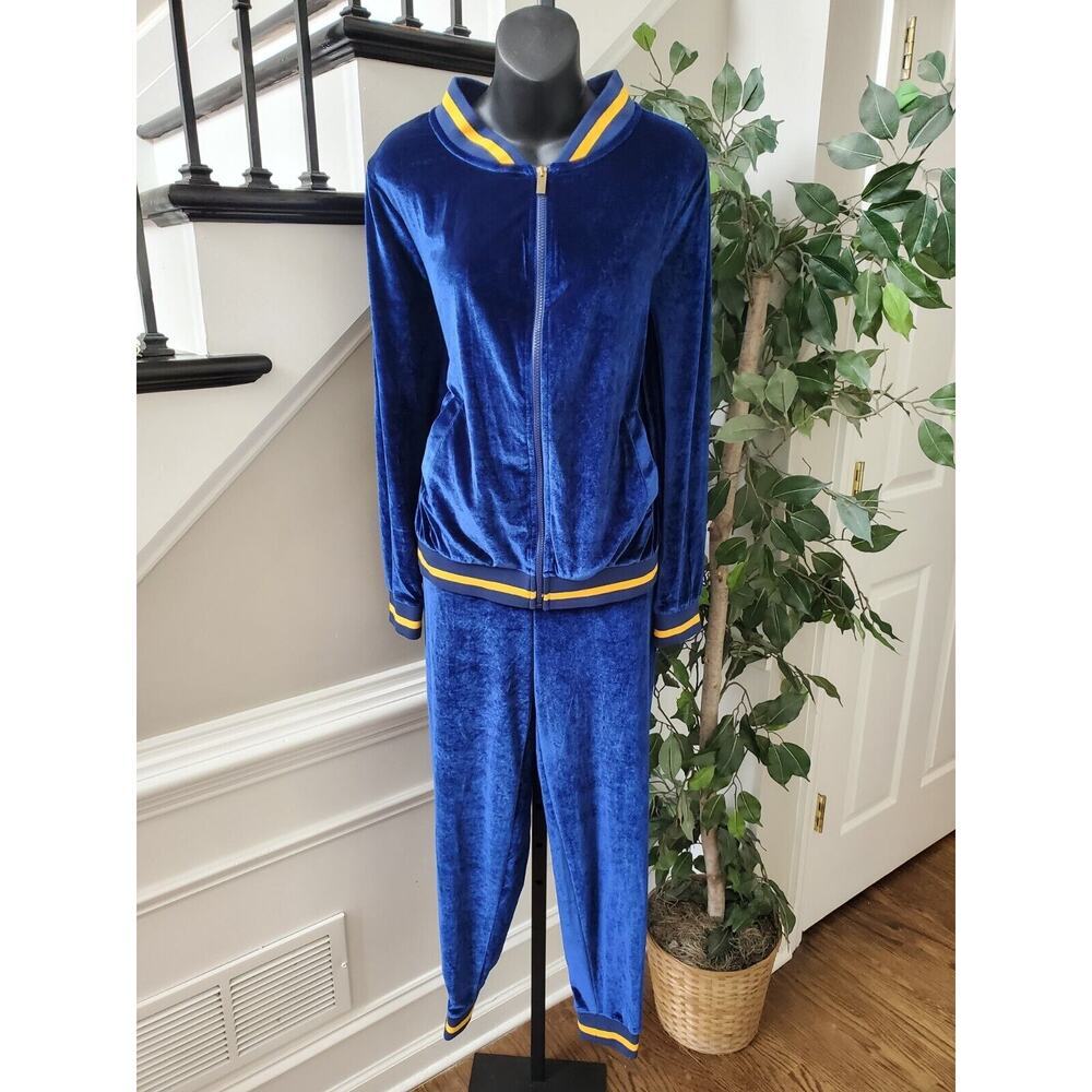 K. Jordan‎ Women's Blue Long Sleeve Jacket & Trouser Two Piece Athletic Suit XL